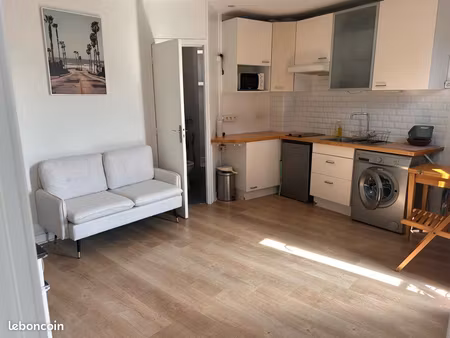 location appartement meublé  sans perte de place et lumineux - 2 pièces 28m² - paris 19e