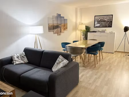 location appartement meublée 74m2 rouen gare avec 2 chambres  idéal couple ou colocation