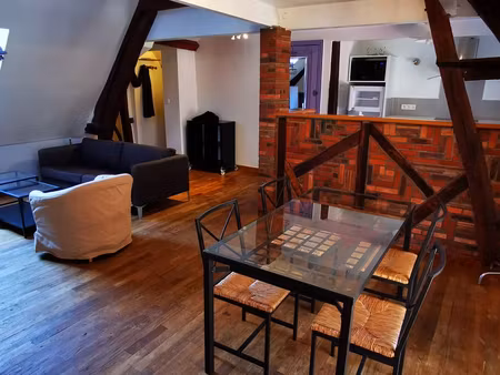 grand f3 duplex meublé en centre-ville