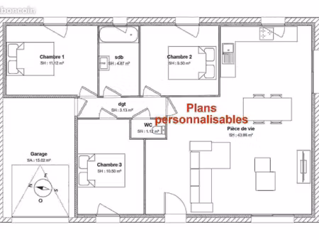 maison 5 pièces 82 m²