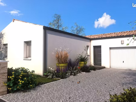 projet de construction d'une maison 3 chambres de 80 m² sur un terrain à bâtir de 330 m2 à