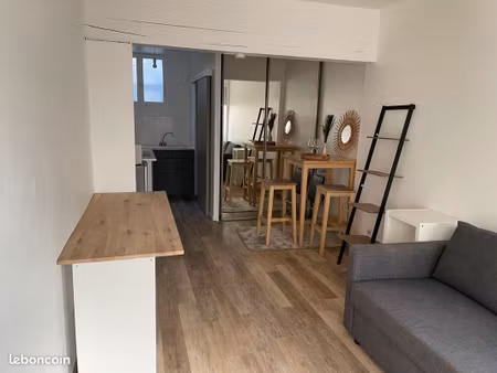 studio meublé entièrement prêt à vivre  idéalement situé  10 minutes à pied du centre-vill