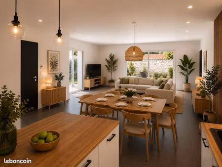 maison contemporaine neuve de plain pied   (accés pmr) frais de notaire réduits. rare sur 