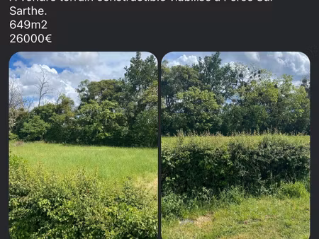 terrain constructible ferce sur sarthe