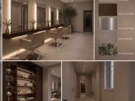 recherche local commercial – salon de coiffure haut de gamme