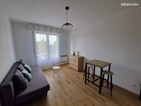 studio meublé 22 15 m² + parking + balcon – résidence sécurisée à ronchin