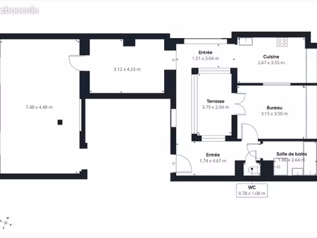 appartement avec patio intérieur