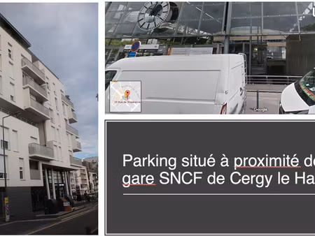 place parking sécurisée gare cergy-le-haut