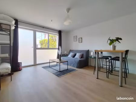 studio neuf meublé 23 m² – jardin privatif & terrasse – entrée indépendante – très lumineu