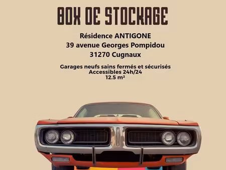 location box 14 m² garage/stockage centre cugnaux
