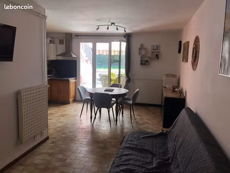 t2 meuble avec terrasse et jardin