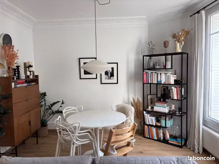 superbe t2 meublé – 42 m² – face au parc de bécon (courbevoie)