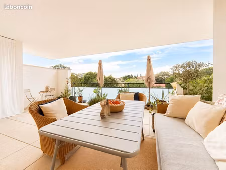 appartement 3 pièces avec 37m2 de terrasse et box