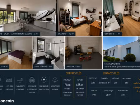 maison individuelle – 140 m² habitables sur terrain de 566 m² – quartier de l’arbrisseau