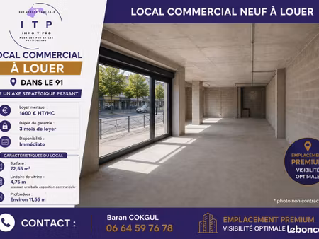 local commercial 73 m² savigny-sur-orge