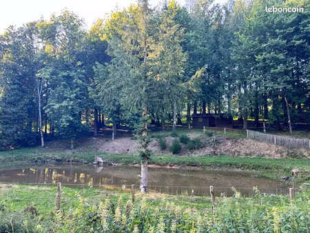 terrain loisir avec étang
