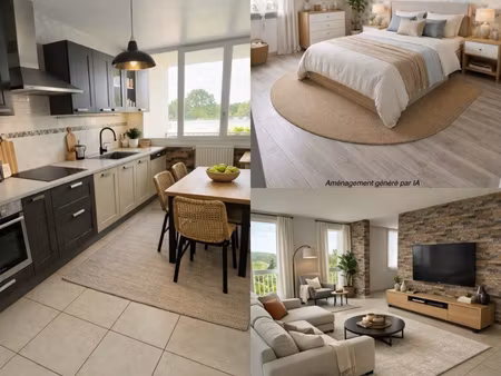 appartement de 101m2 f5. pièce de vie 32m2.résidence sécurisée