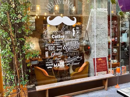à vendre – fonds de commerce coffee shop avec terrasse – centre-ville de nice