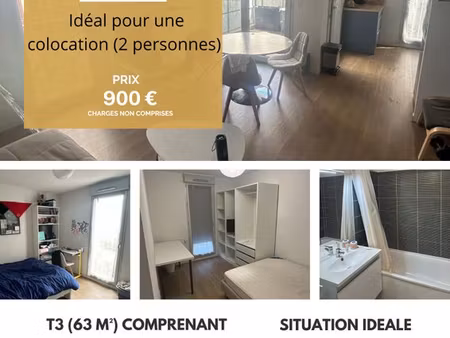 appartement t3 meublé