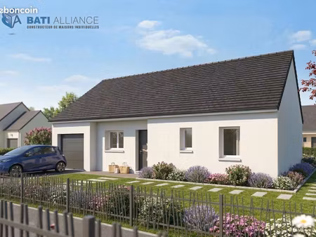 projet de construction d'une maison 85 m² avec terrain à entrammes (53)