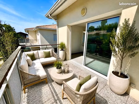 mérignac chemin long – t3 65 m²  balcon plein sud  sans vis-à-vis  2 parkings