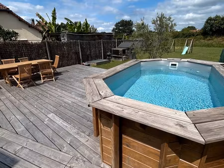 maison t4 mitoyenne récente 90m² avec jardin  piscine  terrasse et clim – morlaàs berlanne