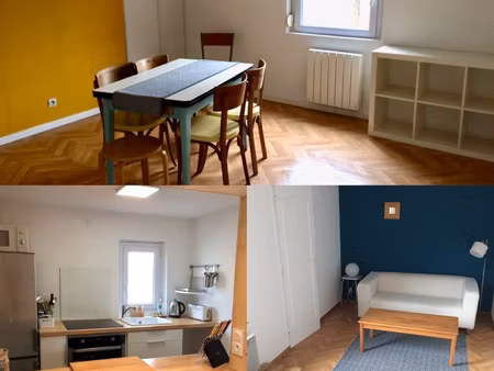t2 bis meublé 55 m² rénové - boussinière  calme & lumineux