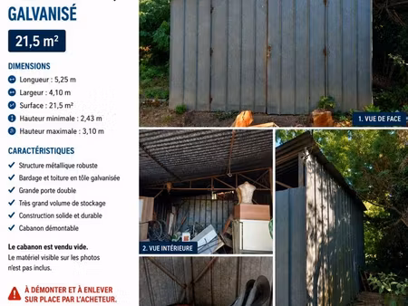 cabanon hangar métallique
