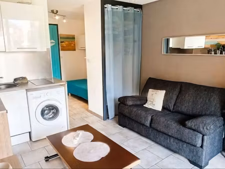 studio rénové canet plage résidence sécurisée parking privé climatisation piscine