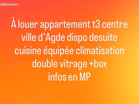à louer appartement
