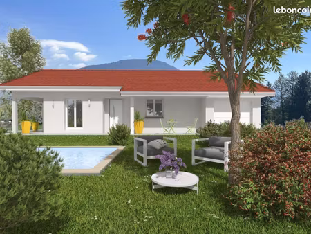 projet de construction d'une maison 97 m² avec terrain à la mure (38)