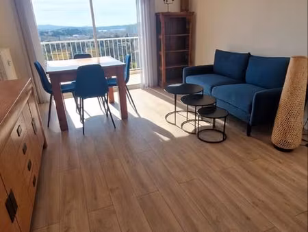 toulon la serinette : superbe appartement meublé de 3 pièces traversant  vue mer panoramiq