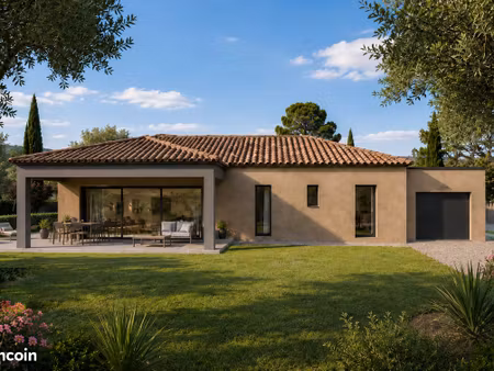 rare à cuers les veys – villa neuve de plain-pied 123 m² – garage 30m2– terrasse en l de 6