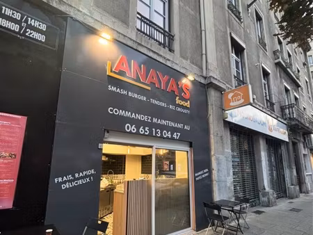 fonds de commerce restauration rapide / vente à emporter – grenoble