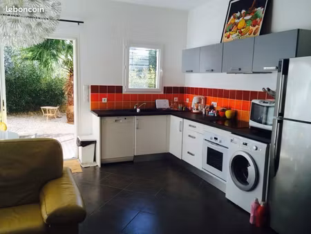 st martin appartement/maison 3 pièces avec jardin et parking clos