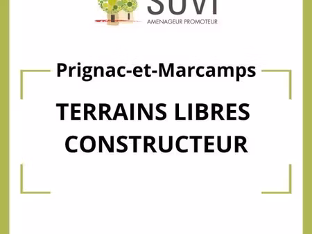 terrain 773 m² prignac et marcamps