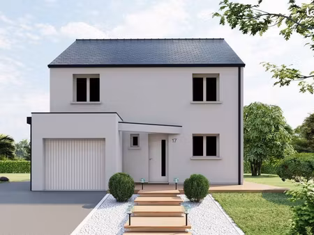 projet de construction d'une maison 99.57 m² avec terrain à carquefou (44)