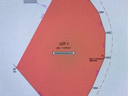 terrain constructible sur toute sa superficie