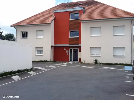 f2 45m²carrez-balcon vu espace vert+garage+grenier