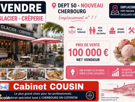 fonds de commerce crêperie 70 m²
