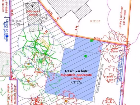 terrain 747 m² pornichet