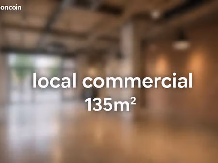 à louer – local professionnel de 135 m² idéal pour activités sportives  bien-être ou burea