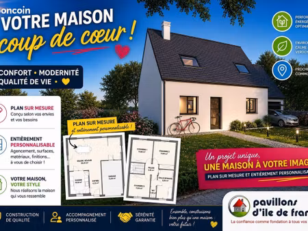 maison 85 m² avec terrain à chelles (77)