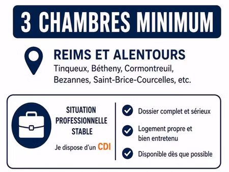 recherche logement – reims et alentours