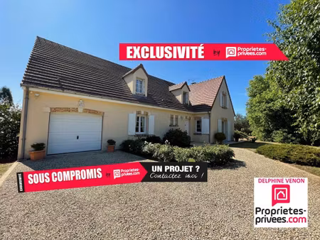 propriété avec maison récente  plan d'eau et parc arboré de 6 619 m² à sury aux bois