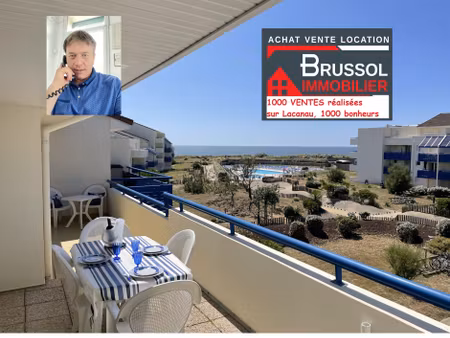a vendre lacanau ocean appartement avec terrasse situé en front de mer  proche de la...
