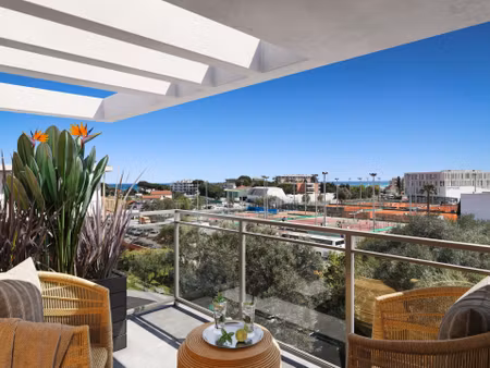 antibes jules grec grand 4 pièces duplex neuf frais réduits