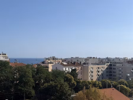 juan les pins dernier étage – vue mer – fort potentiel d'aménagement