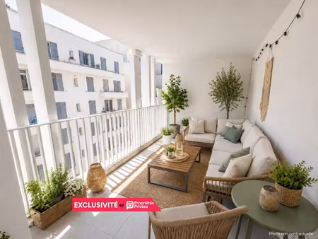 marseille 13002 euroméditerranée - appartement t3 - 73 m² avec terrasse et box