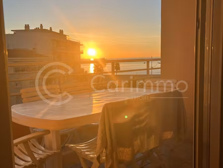 canet plage – bel appartement t3 de standing avec vue mer